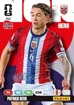 Patrick Berg Norway Panini FIFA World Cup 2026 Adrenalyn XL #342